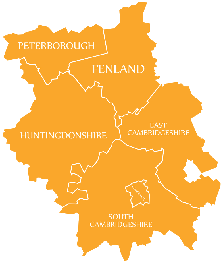 Map of Cambridgeshire